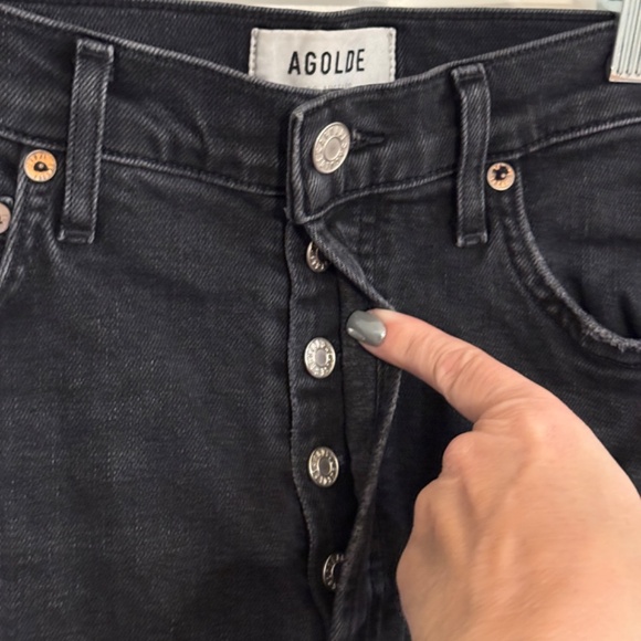 AGOLDE Nico High-Rise Skinny Jeans in Cassette Denim Wash 31182 - Picture 7 of 16